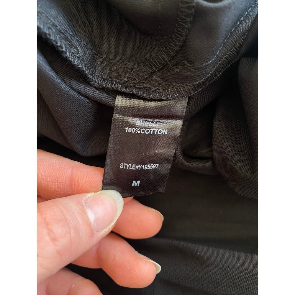 Tuckernuck Pomander Place Black Mini Shift Dress Pleated Long Sleeve M - Picture 5 of 5